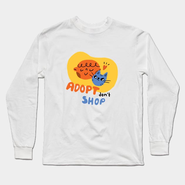 Adopt don't shop Long Sleeve T-Shirt by pauechegaray